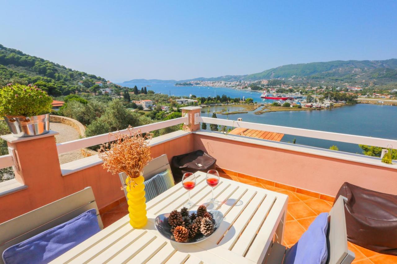 Skiathos Seaview Villa With Pool Punta Exteriör bild