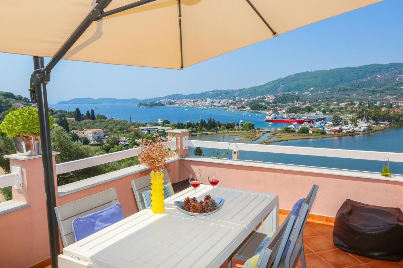 Skiathos Seaview Villa With Pool Punta Exteriör bild