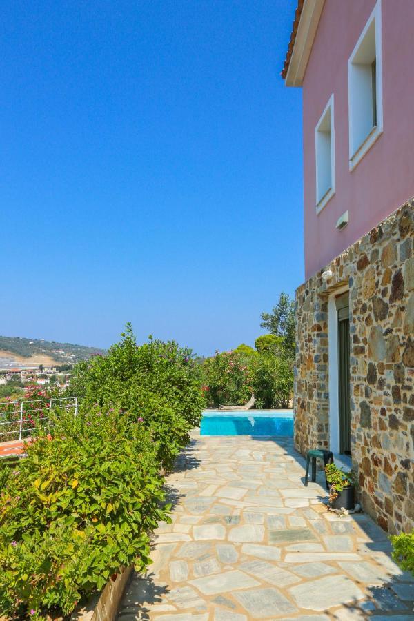 Skiathos Seaview Villa With Pool Punta Exteriör bild