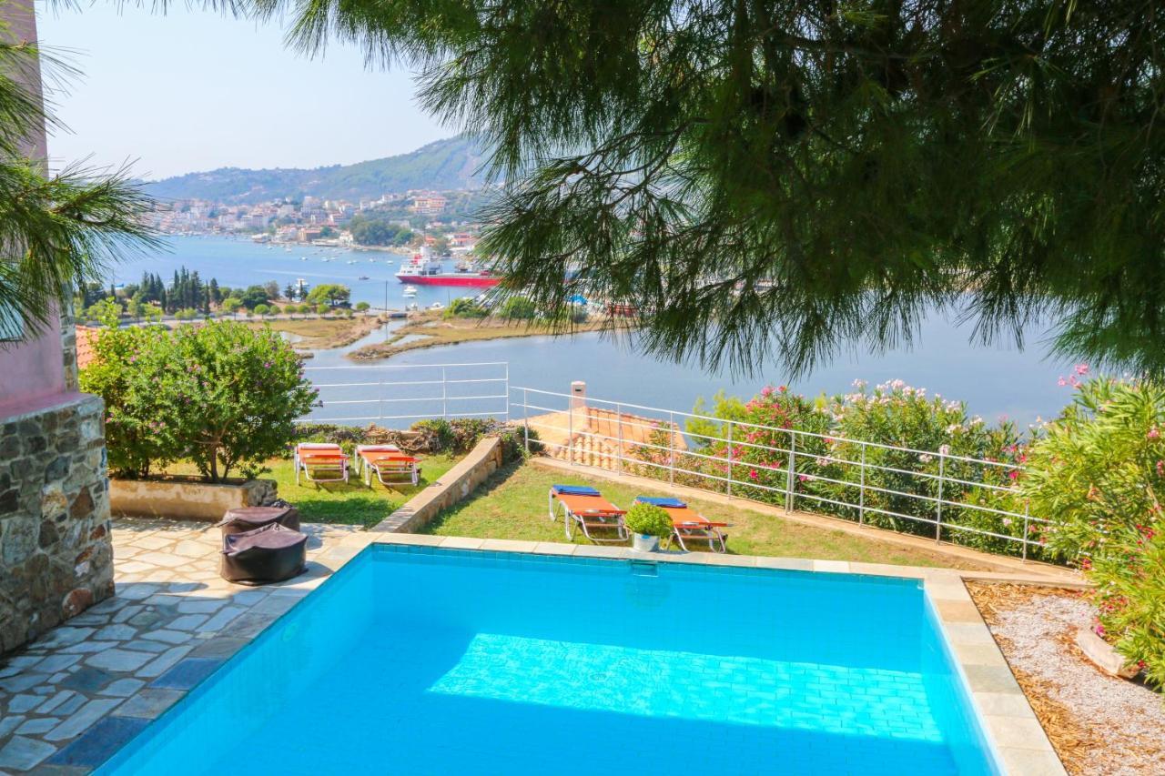 Skiathos Seaview Villa With Pool Punta Exteriör bild
