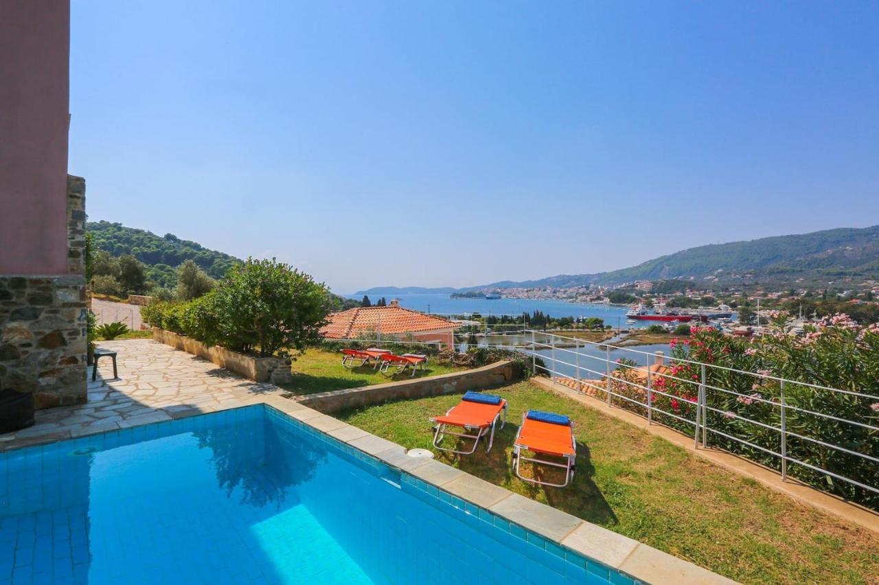 Skiathos Seaview Villa With Pool Punta Exteriör bild