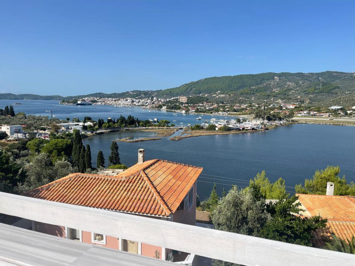 Skiathos Seaview Villa With Pool Punta Exteriör bild